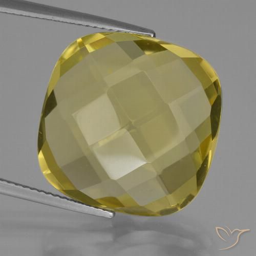 27.07ct Natural Amarillo piña Cuarzo, Forma Cojín, VVS-VS