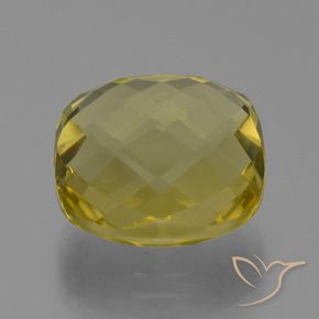 Cuarzo Amarillo piña natural de 27.07 ct, Forma Cojín, VVS-VS