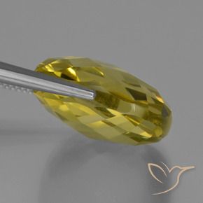 Cuarzo Amarillo piña natural de 27.07 ct, Forma Cojín, VVS-VS