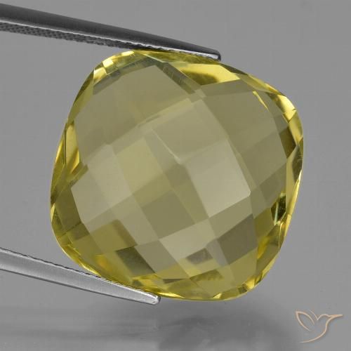 25.97ct Natural Amarillo piña Cuarzo, Forma Cojín, VVS, Photo A