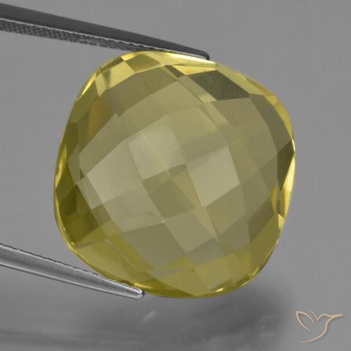27.25ct Natural Amarillo claro Cuarzo, Forma Cojín, VVS-VS