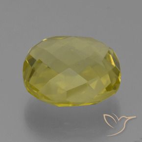 Cuarzo Amarillo claro natural de 27.25 ct, Forma Cojín, VVS-VS