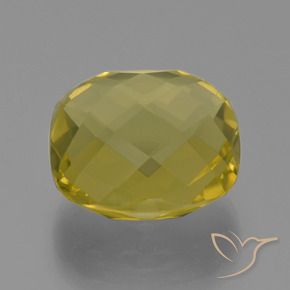 Cuarzo Amarillo claro natural de 27.14 ct, Forma Cojín, VVS-VS