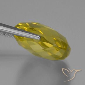 Cuarzo Amarillo claro natural de 27.14 ct, Forma Cojín, VVS-VS