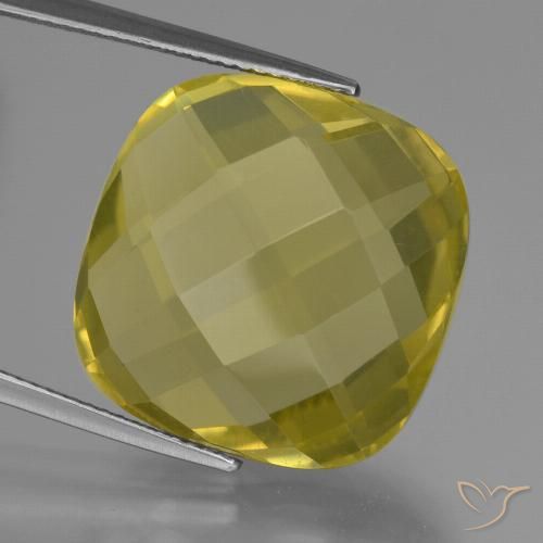 25.93ct Natural Amarillo claro medio Cuarzo, Forma Cojín, VVS-VS