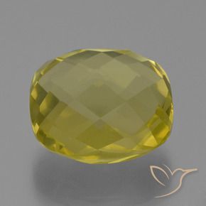 Cuarzo Amarillo claro medio natural de 25.93 ct, Forma Cojín, VVS-VS