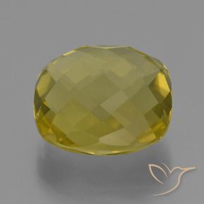Cuarzo Amarillo piña natural de 25.37 ct, Forma Cojín, VVS