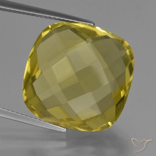 26.11ct Natural Amarillo claro medio Cuarzo, Forma Cojín, VVS-VS