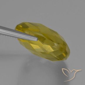 Cuarzo Amarillo piña natural de 27.26 ct, Forma Cojín, VVS