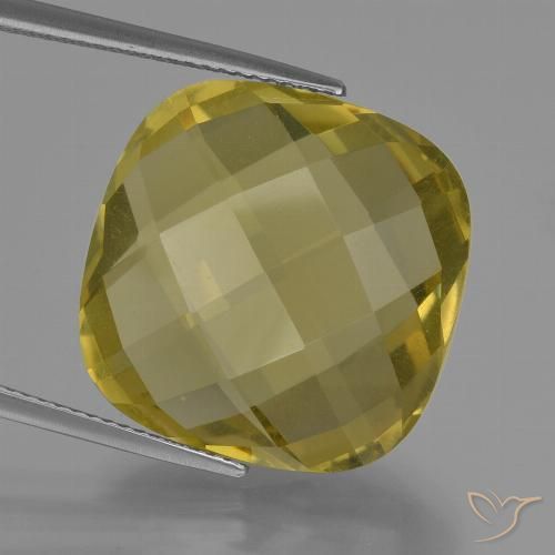 25.51ct Natural Amarillo claro Cuarzo, Forma Cojín, VVS