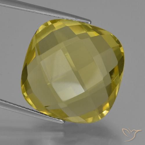 26.60ct Natural Amarillo claro Cuarzo, Forma Cojín, VVS
