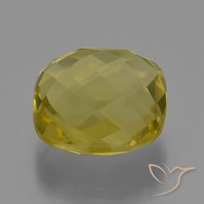 Cuarzo Amarillo claro natural de 26.60 ct, Forma Cojín, VVS