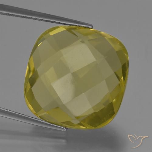 27.19ct Natural Amarillo claro Cuarzo, Forma Cojín, VVS-VS