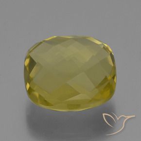 Cuarzo Amarillo claro natural de 27.19 ct, Forma Cojín, VVS-VS