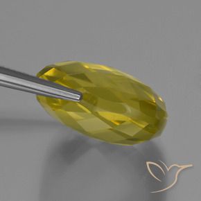 Cuarzo Amarillo claro natural de 27.19 ct, Forma Cojín, VVS-VS