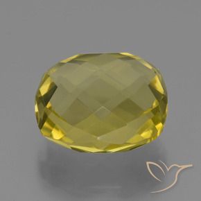 Cuarzo Amarillo piña natural de 24.91 ct, Forma Cojín, VVS-VS