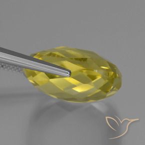 Cuarzo Amarillo piña natural de 24.91 ct, Forma Cojín, VVS-VS