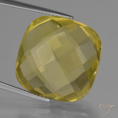 27.80ct Natural Amarillo claro medio Cuarzo, Forma Cojín, VVS-VS