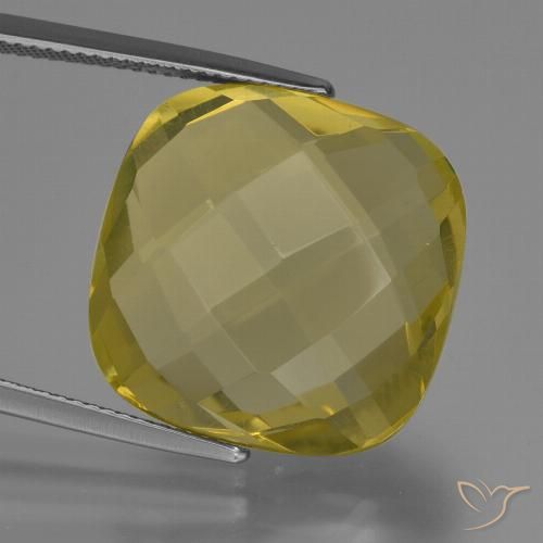 28.15ct Natural Amarillo claro Cuarzo, Forma Cojín, VVS-VS
