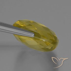 Cuarzo Amarillo claro natural de 28.15 ct, Forma Cojín, VVS-VS