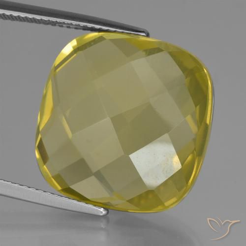 27.04ct Natural Amarillo claro Cuarzo, Forma Cojín, VVS