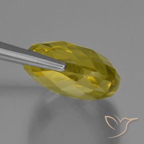 Cuarzo Amarillo piña natural de 27.40 ct, Forma Cojín, VVS-VS