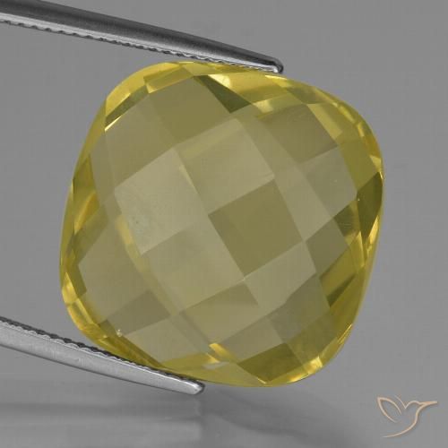 26.79ct Natural Amarillo piña Cuarzo, Forma Cojín, VVS-VS