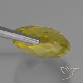 Cuarzo Amarillo piña natural de 26.79 ct, Forma Cojín, VVS-VS