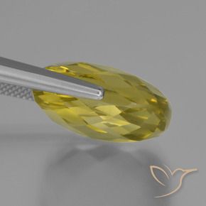 Cuarzo Amarillo piña natural de 26.16 ct, Forma Cojín, VVS