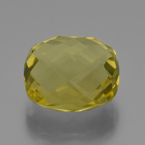 Cuarzo amarillo natural de 24,91 ct, corte cojín, VVS-VS