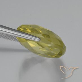 Cuarzo Amarillo claro natural de 27.42 ct, Forma Cojín, VVS-VS