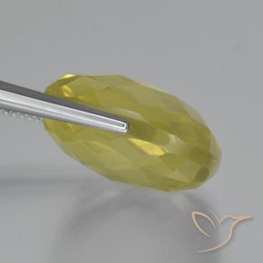 Cuarzo Amarillo claro natural de 27.69 ct, Forma Cojín, VVS-VS