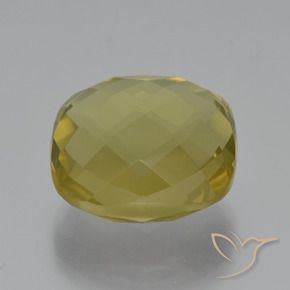 Cuarzo Amarillo piña natural de 27.36 ct, Forma Cojín, VVS-VS