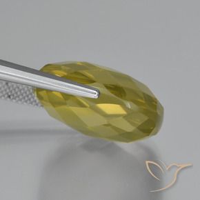 Cuarzo Amarillo piña natural de 27.36 ct, Forma Cojín, VVS-VS