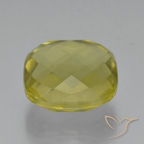 Cuarzo Amarillo piña natural de 28.86 ct, Forma Cojín, VVS-VS