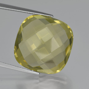 Cuarzo Limón natural de 26.29 ct, Corte Cojín, VVS