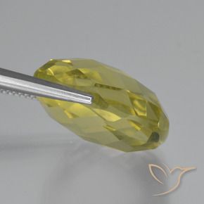 Cuarzo Amarillo piña natural de 26.82 ct, Forma Cojín, VVS