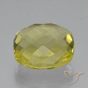 Cuarzo Amarillo piña natural de 26.45 ct, Forma Cojín, VVS