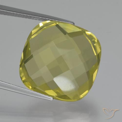 26.21ct Natural Amarillo claro Cuarzo, Forma Cojín, VVS-VS, Photo A