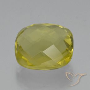 Cuarzo Amarillo piña natural de 26.64 ct, Forma Cojín, VVS-VS