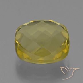 Cuarzo Amarillo piña natural de 25.35 ct, Forma Cojín, VVS-VS