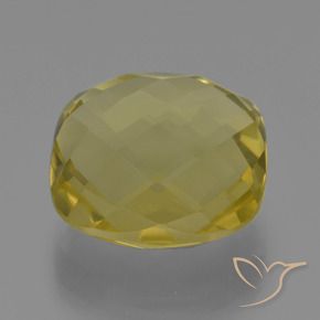 Cuarzo Amarillo claro natural de 26.81 ct, Forma Cojín, VVS-VS