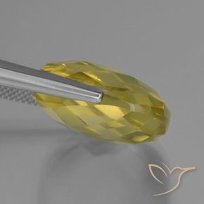 Cuarzo Amarillo claro natural de 26.81 ct, Forma Cojín, VVS-VS