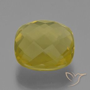 Cuarzo Amarillo piña natural de 26.50 ct, Forma Cojín, VS