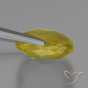 Cuarzo Amarillo claro medio natural de 26.30 ct, Forma Cojín, VS