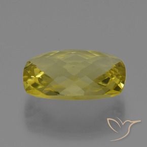 Cuarzo Amarillo claro medio natural de 15.08 ct, Forma Cojín, VVS