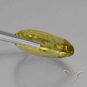 Cuarzo Amarillo piña natural de 30.31 ct, En forma de pera, VVS