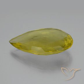 Cuarzo Amarillo piña natural de 47.98 ct, En forma de pera, VVS