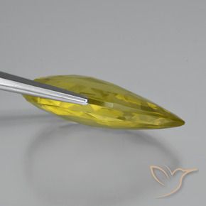 Cuarzo Amarillo piña natural de 47.98 ct, En forma de pera, VVS