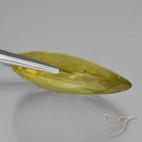 Cuarzo Amarillo claro natural de 55.06 ct, En forma de pera, VVS-VS